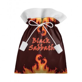 Подарочный 3D мешок с принтом Black Sabbath в Курске, 100% полиэстер | Размер: 29*39 см | Тематика изображения на принте: rock | группы | дым | металл | музыка | огонь | пламя | рок | рокер | тяжелый