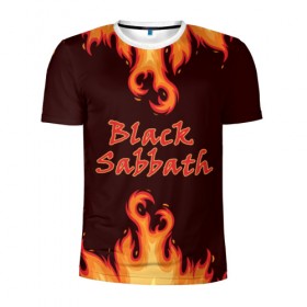 Мужская футболка 3D спортивная с принтом Black Sabbath в Курске, 100% полиэстер с улучшенными характеристиками | приталенный силуэт, круглая горловина, широкие плечи, сужается к линии бедра | rock | группы | дым | металл | музыка | огонь | пламя | рок | рокер | тяжелый