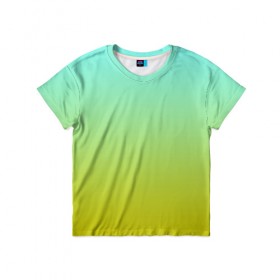 Детская футболка 3D с принтом gradient в Курске, 100% гипоаллергенный полиэфир | прямой крой, круглый вырез горловины, длина до линии бедер, чуть спущенное плечо, ткань немного тянется | 
