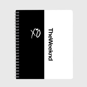 Тетрадь с принтом The Weeknd в Курске, 100% бумага | 48 листов, плотность листов — 60 г/м2, плотность картонной обложки — 250 г/м2. Листы скреплены сбоку удобной пружинной спиралью. Уголки страниц и обложки скругленные. Цвет линий — светло-серый
 | pbrb | pop | rb | the weeknd | trilogy | weeknd | xo | викенд | викнд | икс | иксо | макконен | музыкант | о | рнб | тесфайе | уикенд | уикнд | хип хоп | хипхоп | хо | эйбел | эр эн би