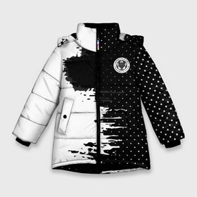 Зимняя куртка для девочек 3D с принтом Leicester city uniform 2018 в Курске, ткань верха — 100% полиэстер; подклад — 100% полиэстер, утеплитель — 100% полиэстер. | длина ниже бедра, удлиненная спинка, воротник стойка и отстегивающийся капюшон. Есть боковые карманы с листочкой на кнопках, утяжки по низу изделия и внутренний карман на молнии. 

Предусмотрены светоотражающий принт на спинке, радужный светоотражающий элемент на пуллере молнии и на резинке для утяжки. | Тематика изображения на принте: football | soccer