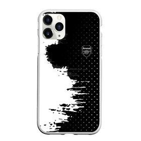 Чехол для iPhone 11 Pro матовый с принтом Arsenal uniform black 2018 в Курске, Силикон |  | football | soccer | арсенал