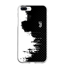 Чехол для iPhone 7Plus/8 Plus матовый с принтом Juventus uniform black 2018 в Курске, Силикон | Область печати: задняя сторона чехла, без боковых панелей | Тематика изображения на принте: football | soccer | ювентус