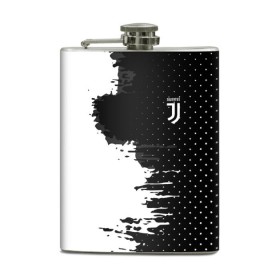 Фляга с принтом Juventus uniform black 2018 в Курске, металлический корпус | емкость 0,22 л, размер 125 х 94 мм. Виниловая наклейка запечатывается полностью | football | soccer | ювентус
