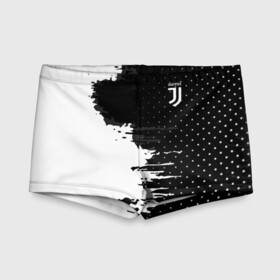 Детские купальные плавки 3D с принтом Juventus uniform black 2018 в Курске, Полиэстер 85%, Спандекс 15% | Слитный крой, подклад по переду изделия, узкие бретели | football | soccer | ювентус