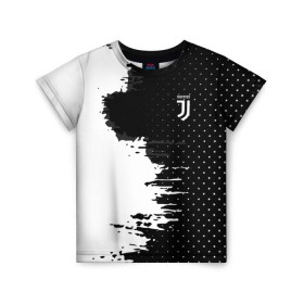 Детская футболка 3D с принтом Juventus uniform black 2018 в Курске, 100% гипоаллергенный полиэфир | прямой крой, круглый вырез горловины, длина до линии бедер, чуть спущенное плечо, ткань немного тянется | football | soccer | ювентус