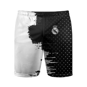 Мужские шорты 3D спортивные с принтом Real Madrid uniform black 2018 в Курске,  |  | Тематика изображения на принте: football | soccer | реал мадрид