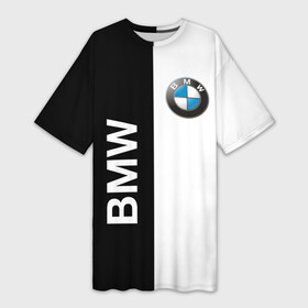 Платье-футболка 3D с принтом BMW в Курске,  |  | ag | bayerische | beba | bimmer | bmw | freude am fahren | motoren | werke | автомобиль | баварские моторные заводы | беха | бимер | биммер | бмв | бмвшка | бумер | бэха | машина | немецкий | тачка