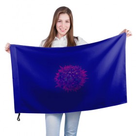 Флаг 3D с принтом Абстрактная сфера в Курске, 100% полиэстер | плотность ткани — 95 г/м2, размер — 67 х 109 см. Принт наносится с одной стороны | 