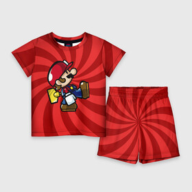 Детский костюм с шортами 3D с принтом Mario в Курске,  |  | nintendo | марио | нинтендо