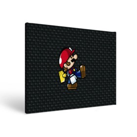 Холст прямоугольный с принтом Super Mario в Курске, 100% ПВХ |  | Тематика изображения на принте: 