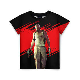 Детская футболка 3D с принтом Max Payne в Курске, 100% гипоаллергенный полиэфир | прямой крой, круглый вырез горловины, длина до линии бедер, чуть спущенное плечо, ткань немного тянется | game | gta | max | payne | rockstar | игра | макс | пэйн