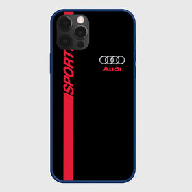 Чехол для iPhone 12 Pro с принтом AUDI  SPORT         в Курске, силикон | область печати: задняя сторона чехла, без боковых панелей | Тематика изображения на принте: audi | auto | sport | авто | автомобиль | автомобильные | ауди | бренд | марка | машины | спорт