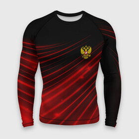 Мужской рашгард 3D с принтом Russia Sport 2018 uniform в Курске,  |  | abstraction | grunge | russia | sport | абстракция | герб | краска | русский | символика рф | спорт | спортивный | триколор | униформа | форма | я русский