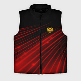 Мужской жилет утепленный 3D с принтом Russia Sport 2018 uniform в Курске,  |  | abstraction | grunge | russia | sport | абстракция | герб | краска | русский | символика рф | спорт | спортивный | триколор | униформа | форма | я русский