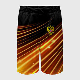 Детские спортивные шорты 3D с принтом Russia Sport 2018 uniform в Курске,  100% полиэстер
 | пояс оформлен широкой мягкой резинкой, ткань тянется
 | abstraction | grunge | russia | sport | абстракция | герб | краска | русский | символика рф | спорт | спортивный | триколор | униформа | форма | я русский