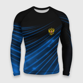 Мужской рашгард 3D с принтом Russia Sport 2018 uniform в Курске,  |  | abstraction | grunge | russia | sport | абстракция | герб | краска | русский | символика рф | спорт | спортивный | триколор | униформа | форма | я русский