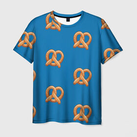 Мужская футболка 3D с принтом Crazy Ex Крендельки в Курске, 100% полиэфир | прямой крой, круглый вырез горловины, длина до линии бедер | Тематика изображения на принте: еда | крендельки | чокнутая бывшая