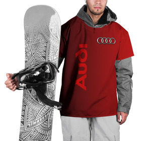 Накидка на куртку 3D с принтом Audi в Курске, 100% полиэстер |  | audi | автомобиль | ауди | кольца | лого