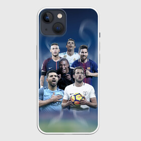 Чехол для iPhone 13 с принтом Звезды футбола в Курске,  |  | champions | league | mbappe | messi | neymar | ronaldo | кейн | лига | месси | неймар | ронаодо | чемпионов