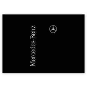 Поздравительная открытка с принтом Mercedes-Benz в Курске, 100% бумага | плотность бумаги 280 г/м2, матовая, на обратной стороне линовка и место для марки
 | benz | mercedes | mercedes benz | бенц | мерс | мерседес