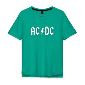 Мужская футболка хлопок Oversize с принтом AC/DC в Курске, 100% хлопок | свободный крой, круглый ворот, “спинка” длиннее передней части | Тематика изображения на принте: ac dc | acdc | high voltage | ангус | металл | рок | фсвс | эй си ди си | эйсидиси | янг