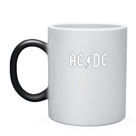 Кружка хамелеон с принтом AC/DC в Курске, керамика | меняет цвет при нагревании, емкость 330 мл | Тематика изображения на принте: ac dc | acdc | high voltage | ангус | металл | рок | фсвс | эй си ди си | эйсидиси | янг