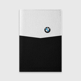Обложка для паспорта матовая кожа с принтом BMW SPORT в Курске, натуральная матовая кожа | размер 19,3 х 13,7 см; прозрачные пластиковые крепления | бмв | марка | машины