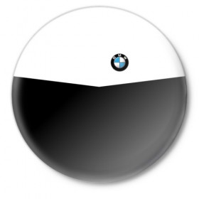 Значок с принтом BMW SPORT в Курске,  металл | круглая форма, металлическая застежка в виде булавки | бмв | марка | машины