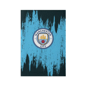 Обложка для паспорта матовая кожа с принтом Манчестер Сити в Курске, натуральная матовая кожа | размер 19,3 х 13,7 см; прозрачные пластиковые крепления | club | football | futbol | sport | клуб | манчестер | сити | спорт | футбол