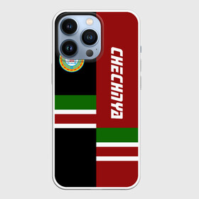 Чехол для iPhone 13 Pro с принтом CHECHNYA (Чечня) в Курске,  |  | chechnya | грозный | кавказ | кавказец | кадыров | республика | северный | флаг | чех | чечен | чеченец | чеченка | чеченская | чечня