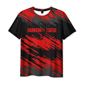 Мужская футболка 3D с принтом RAINBOW SIX SIEGE OUTBREAK в Курске, 100% полиэфир | прямой крой, круглый вырез горловины, длина до линии бедер | Тематика изображения на принте: rainbow | rainbow six | siege | six | игры | шутер