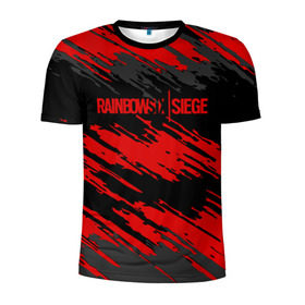 Мужская футболка 3D спортивная с принтом RAINBOW SIX SIEGE OUTBREAK в Курске, 100% полиэстер с улучшенными характеристиками | приталенный силуэт, круглая горловина, широкие плечи, сужается к линии бедра | rainbow | rainbow six | siege | six | игры | шутер