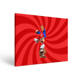 Холст прямоугольный с принтом Super Mario в Курске, 100% ПВХ |  | Тематика изображения на принте: nintendo | марио | нинтендо