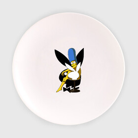 Тарелка с принтом Marge Playboy в Курске, фарфор | диаметр - 210 мм
диаметр для нанесения принта - 120 мм | marge | playboy | simpsons | мардж | плейбой