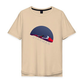 Мужская футболка хлопок Oversize с принтом starman в Курске, 100% хлопок | свободный крой, круглый ворот, “спинка” длиннее передней части | spacex | tesla | илон маск | маск | спейс икс | тесла