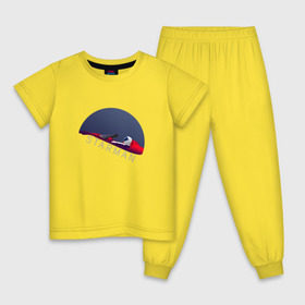 Детская пижама хлопок с принтом starman в Курске, 100% хлопок |  брюки и футболка прямого кроя, без карманов, на брюках мягкая резинка на поясе и по низу штанин
 | spacex | tesla | илон маск | маск | спейс икс | тесла