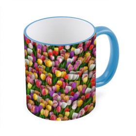 Кружка 3D с принтом Разноцветные тюльпаны в Курске, керамика | ёмкость 330 мл | 8 марта | tulip | белый | букет | желтый | зеленый | красный | паттерн | розовый | тюльпан | тюльпанчики | цветок | цветочки | цветы