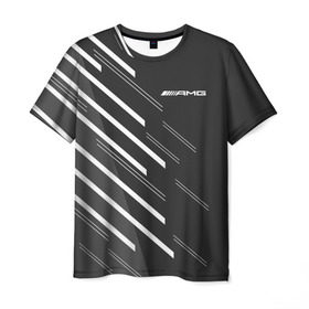 Мужская футболка 3D с принтом AMG SPORT в Курске, 100% полиэфир | прямой крой, круглый вырез горловины, длина до линии бедер | mercedes | марка | машины | мерседес
