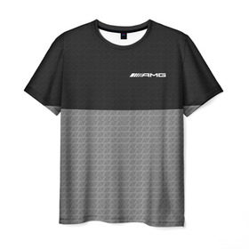 Мужская футболка 3D с принтом AMG SPORT в Курске, 100% полиэфир | прямой крой, круглый вырез горловины, длина до линии бедер | mercedes | марка | машины | мерседес