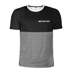 Мужская футболка 3D спортивная с принтом AMG SPORT в Курске, 100% полиэстер с улучшенными характеристиками | приталенный силуэт, круглая горловина, широкие плечи, сужается к линии бедра | mercedes | марка | машины | мерседес