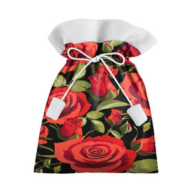 Подарочный 3D мешок с принтом Великолепные розы в Курске, 100% полиэстер | Размер: 29*39 см | Тематика изображения на принте: flower | pattern | spring | букет | весна | паттерн | праздник | розы | цветочный | цветы