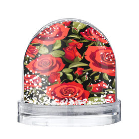 Водяной шар с принтом Великолепные розы в Курске, Пластик | Изображение внутри шара печатается на глянцевой фотобумаге с двух сторон | flower | pattern | spring | букет | весна | паттерн | праздник | розы | цветочный | цветы