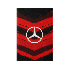 Обложка для паспорта матовая кожа с принтом Mercedes sport abstract 2018 в Курске, натуральная матовая кожа | размер 19,3 х 13,7 см; прозрачные пластиковые крепления | 