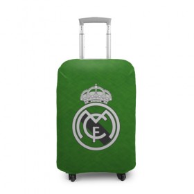 Чехол для чемодана 3D с принтом FC Real Madrid в Курске, 86% полиэфир, 14% спандекс | двустороннее нанесение принта, прорези для ручек и колес | football | soccer | реал мадрид