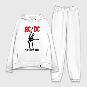 Женский костюм хлопок Oversize с принтом AC DC stiff upper lip в Курске,  |  | ac dc | acdc | acdc ас дс | австралийская | ангус янг | асдс | блюз | группа | крис слэйд | метал | молния | музыка | музыканты | певцы | рок | рок н ролл | стиви янг | хард | хардрок | эксл роуз