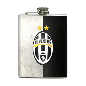 Фляга с принтом Juventus FC в Курске, металлический корпус | емкость 0,22 л, размер 125 х 94 мм. Виниловая наклейка запечатывается полностью | juve | италия | клуб | фк | футбол | футбольный | ювентус