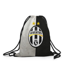 Рюкзак-мешок 3D с принтом Juventus FC в Курске, 100% полиэстер | плотность ткани — 200 г/м2, размер — 35 х 45 см; лямки — толстые шнурки, застежка на шнуровке, без карманов и подкладки | juve | италия | клуб | фк | футбол | футбольный | ювентус