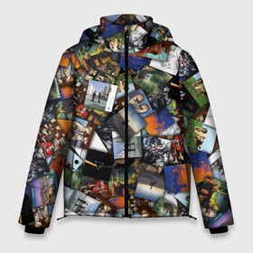 Мужская зимняя куртка 3D с принтом Pink Floyd Дискография в Курске, верх — 100% полиэстер; подкладка — 100% полиэстер; утеплитель — 100% полиэстер | длина ниже бедра, свободный силуэт Оверсайз. Есть воротник-стойка, отстегивающийся капюшон и ветрозащитная планка. 

Боковые карманы с листочкой на кнопках и внутренний карман на молнии. | Тематика изображения на принте: animals | atom heart mother | dark side of moon | meddle | music from film more | obscured by clouds | piper at gates of dawn | saucerful of secrets | ummagumma | wall | wish you were here