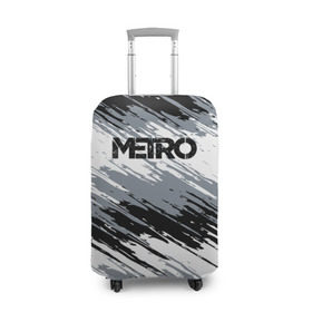 Чехол для чемодана 3D с принтом METRO в Курске, 86% полиэфир, 14% спандекс | двустороннее нанесение принта, прорези для ручек и колес | 2033 | exodus | game | last | light | metro | redux | апокалипсис | зомби | игра | краска | краски | метро | монстр | постапокалипсис
